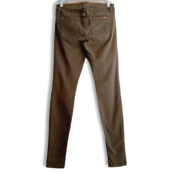 JOE'S JEANS The Skinny Long Khaki Green Medium Wash Cotton Twill Sz 30 - Picture 5 of 11